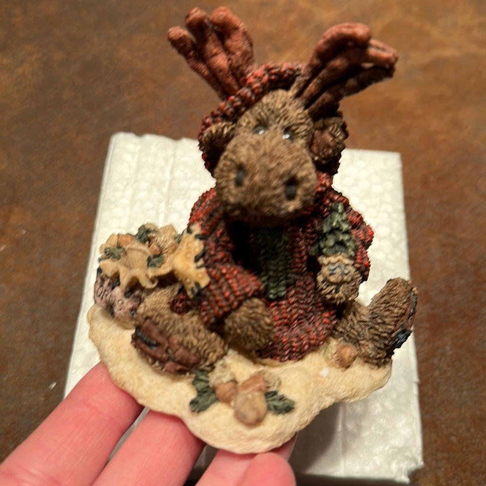 Boyd’s Bear Resin Figure. ‘Mannheim the Eco-Moose’